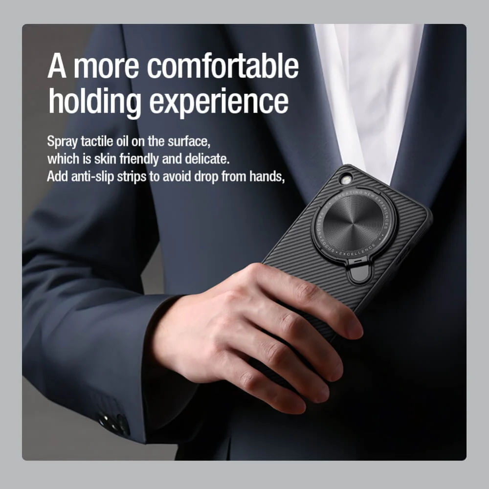 [Magsafe Compatible][With Lens Cover] OPPO Find X8 - Nillkin Matte Shield Flip Protective Case - Image 3