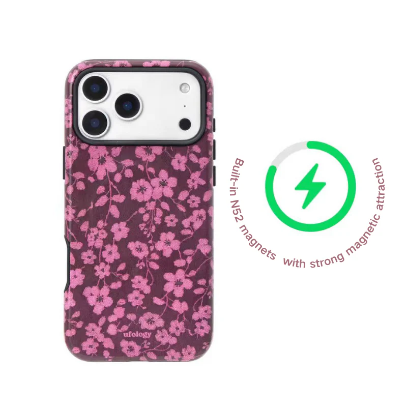 [Magsafe Compatible][With Stand] Apple iPhone 16/Plus/Pro/Pro Max 2-in-1 Floral Protective Phone Case - Image 7