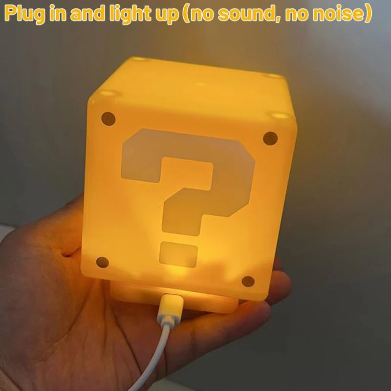 Mario Review The Classics 3D Icon Light Night Lights Children, Mark Soundtrack Lamp Cube For Bedroom Gaming Room - Image 3