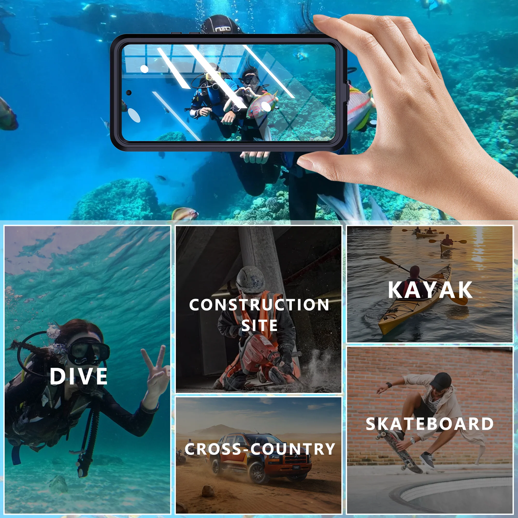 [Mars Series] Xiaomi Redmi Note 14 Pro 5G - Shellbox Full Covered Waterproof Heavy Duty Tough Armor Case - Image 5