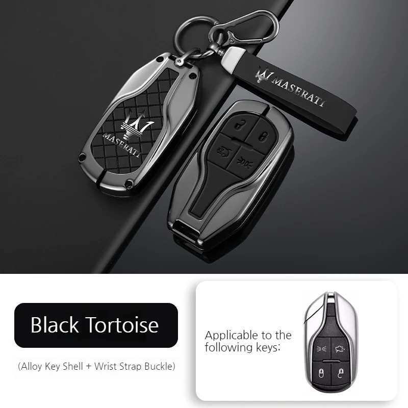Maserati Zinc Alloy Luxury Car Key Fob Case for Cover Quattroporte, Ghibli, Levante, MC20 - Image 11