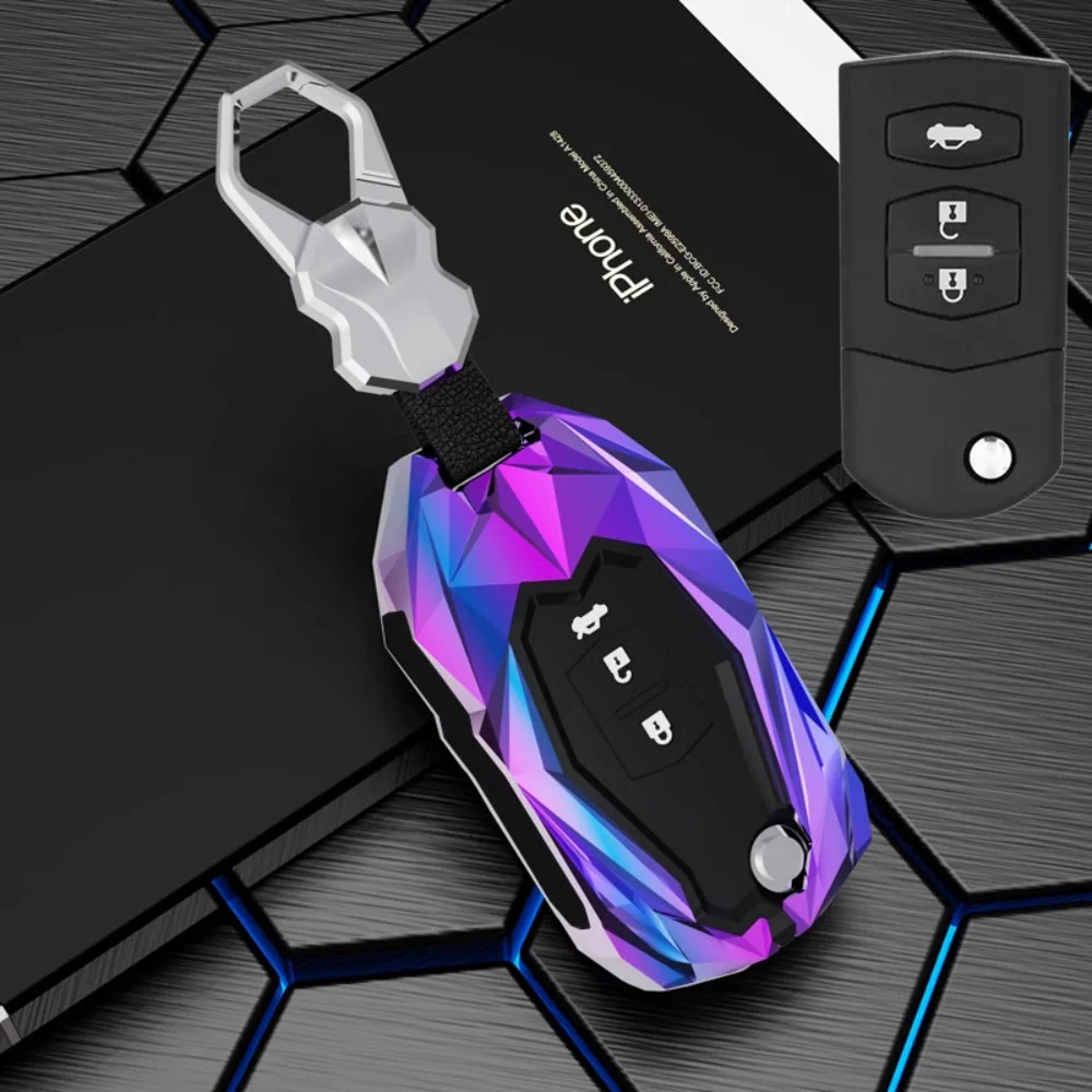 Mazda Zinc Alloy Car Key Fob Cover Case Remote For Mazda 2, 3, 5, 6, CX-3, CX-5, CX-7, CX-9 - Image 16