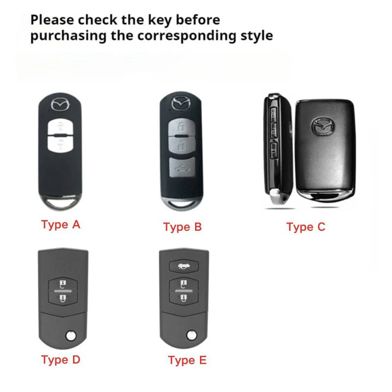 Mazda Zinc Alloy Car Key Fob Cover Case Remote For Mazda 2, 3, 5, 6, CX-3, CX-5, CX-7, CX-9 - Image 18