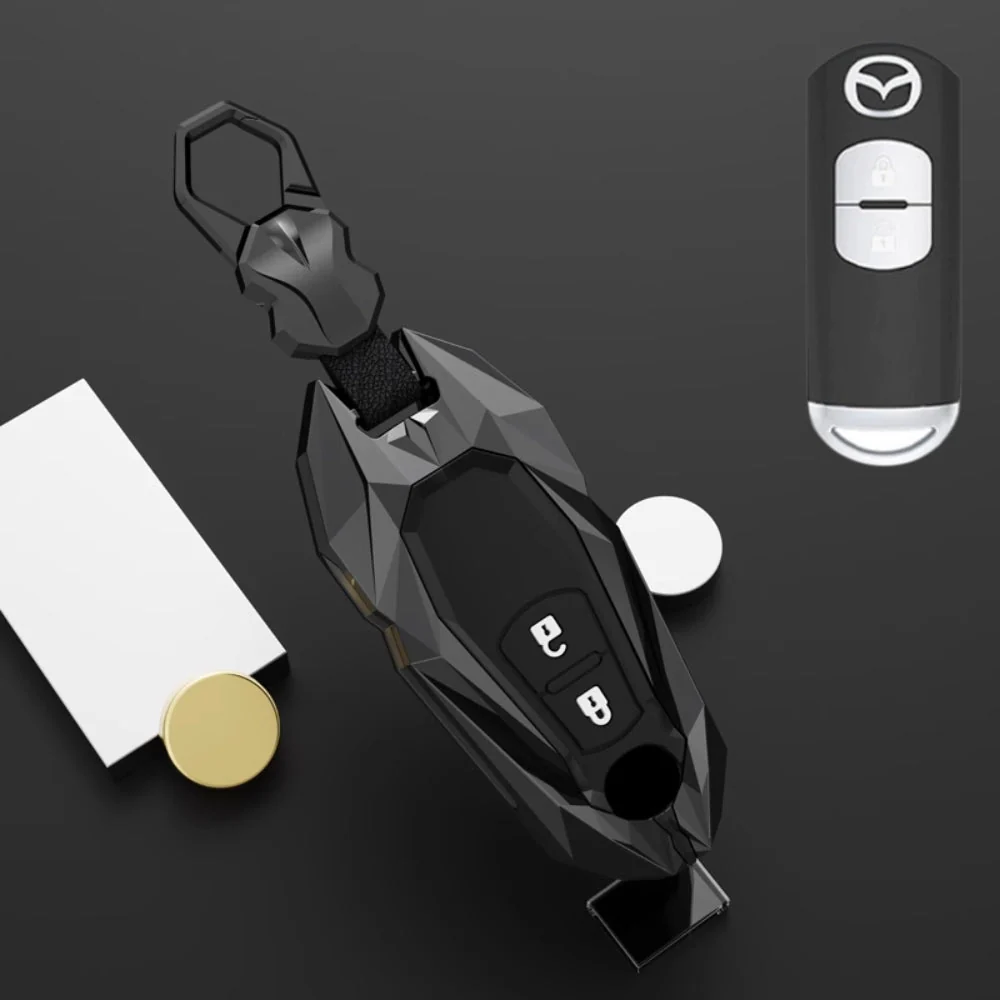 Mazda Zinc Alloy Car Key Fob Cover Case Remote For Mazda 2, 3, 5, 6, CX-3, CX-5, CX-7, CX-9 - Image 2