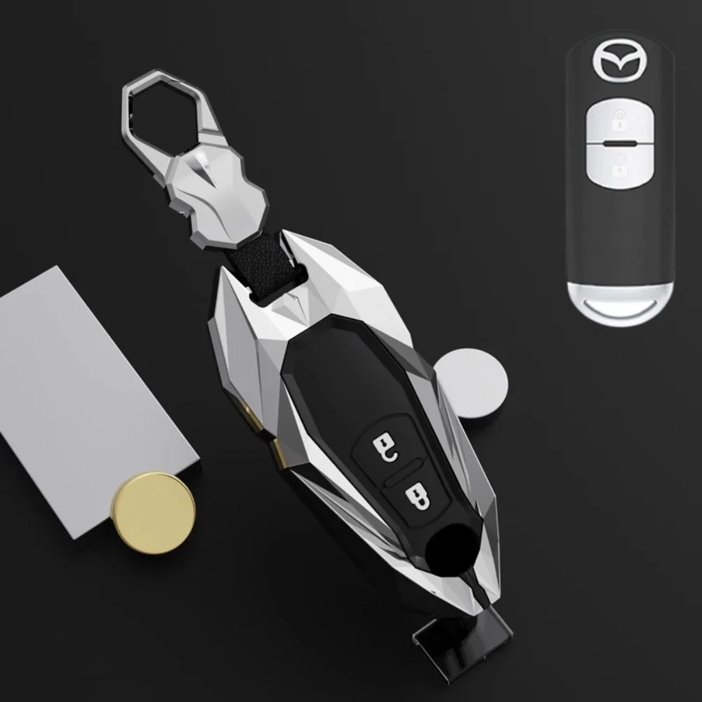 Mazda Zinc Alloy Car Key Fob Cover Case Remote For Mazda 2, 3, 5, 6, CX-3, CX-5, CX-7, CX-9 - Image 3