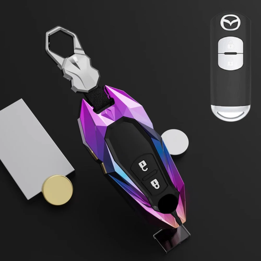 Mazda Zinc Alloy Car Key Fob Cover Case Remote For Mazda 2, 3, 5, 6, CX-3, CX-5, CX-7, CX-9 - Image 4