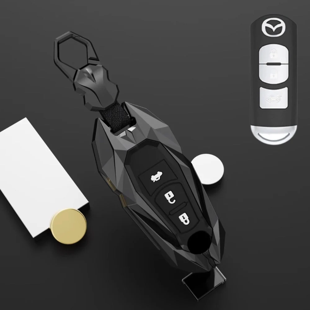 Mazda Zinc Alloy Car Key Fob Cover Case Remote For Mazda 2, 3, 5, 6, CX-3, CX-5, CX-7, CX-9 - Image 5