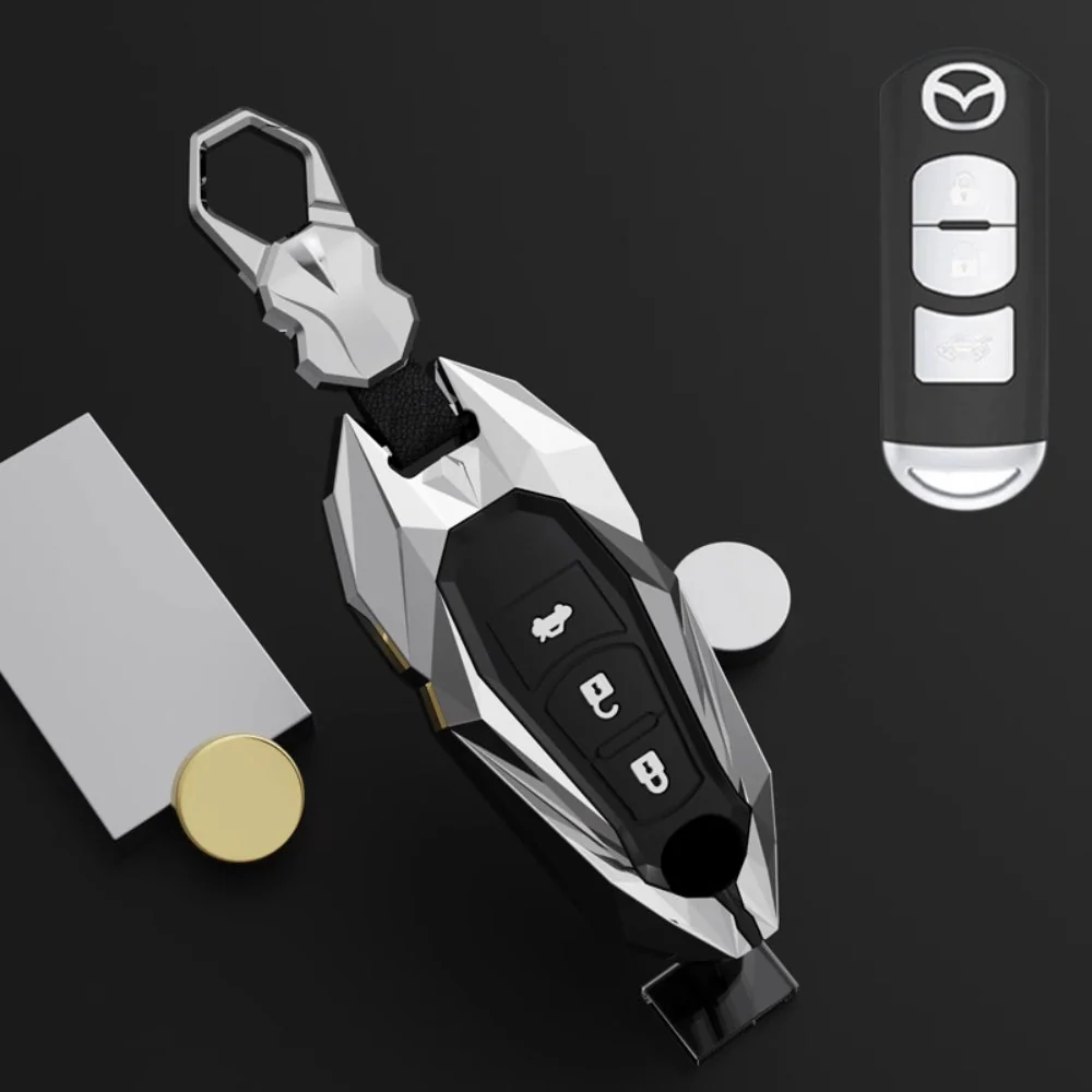 Mazda Zinc Alloy Car Key Fob Cover Case Remote For Mazda 2, 3, 5, 6, CX-3, CX-5, CX-7, CX-9 - Image 6
