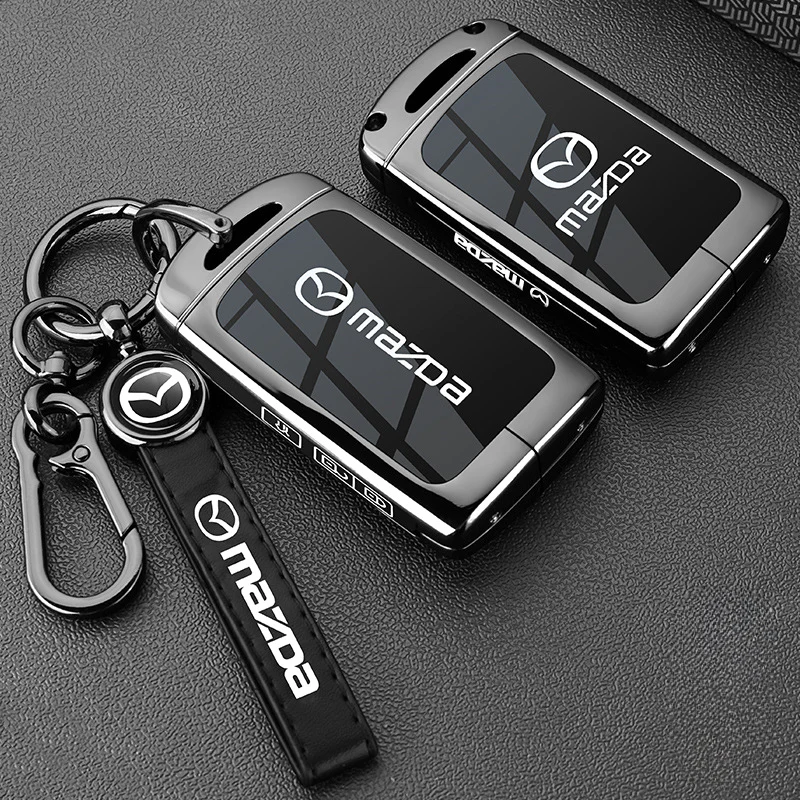 Mazda Zinc Alloy Car Key Fob Protective Case Cover For CX5, CX3, CX30, CX7, CX9, Mazda 2, 3, 6