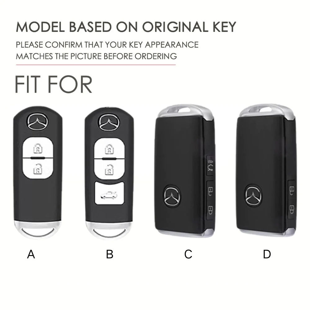 Mazda Zinc Alloy Car Key Fob Protective Case Cover For CX5, CX3, CX30, CX7, CX9, Mazda 2, 3, 6 - Image 11