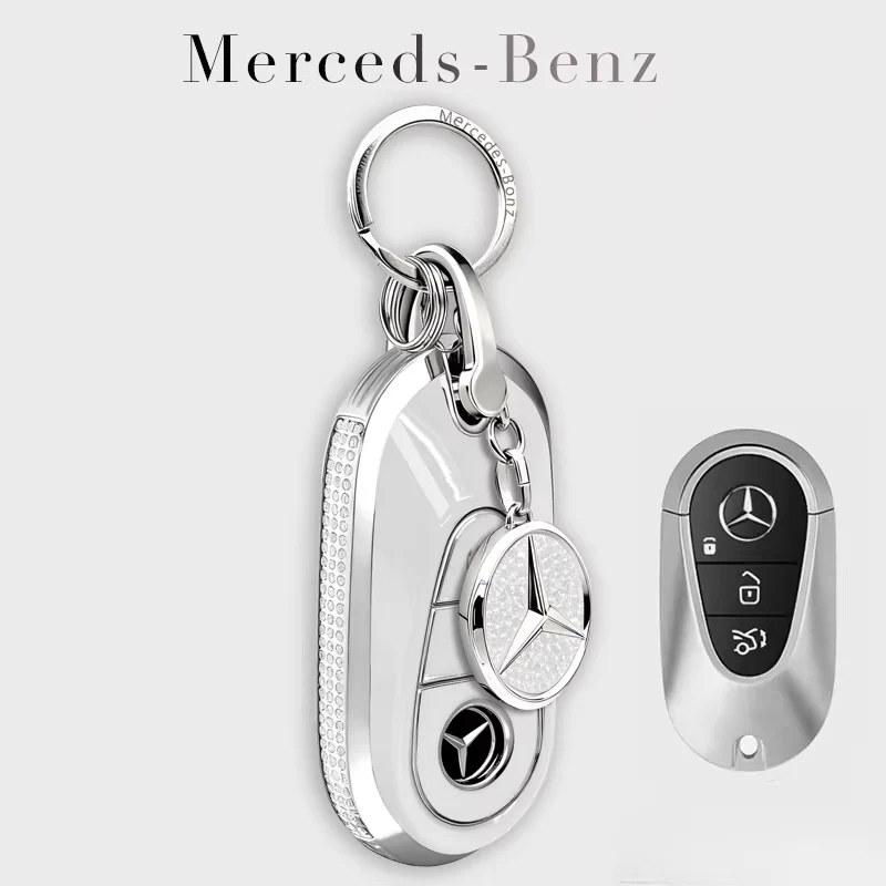 Mercedes Benz Electroplated Car Key Fob Case Cover For E300L, C260L, C200, GLB, A200L, S-Class, GLC260, GLE350, GLA - Image 4