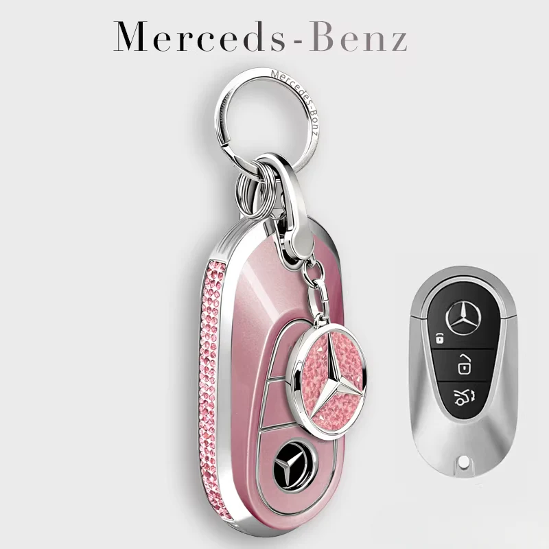 Mercedes Benz Electroplated Car Key Fob Case Cover For E300L, C260L, C200, GLB, A200L, S-Class, GLC260, GLE350, GLA - Image 5
