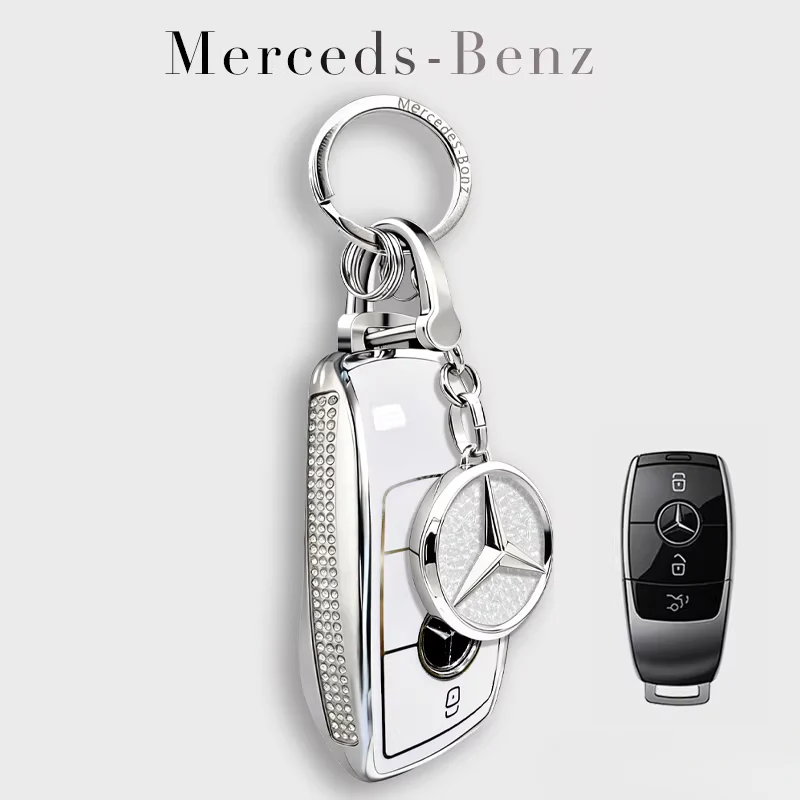 Mercedes Benz Electroplated Car Key Fob Case Cover For E300L, C260L, C200, GLB, A200L, S-Class, GLC260, GLE350, GLA - Image 6