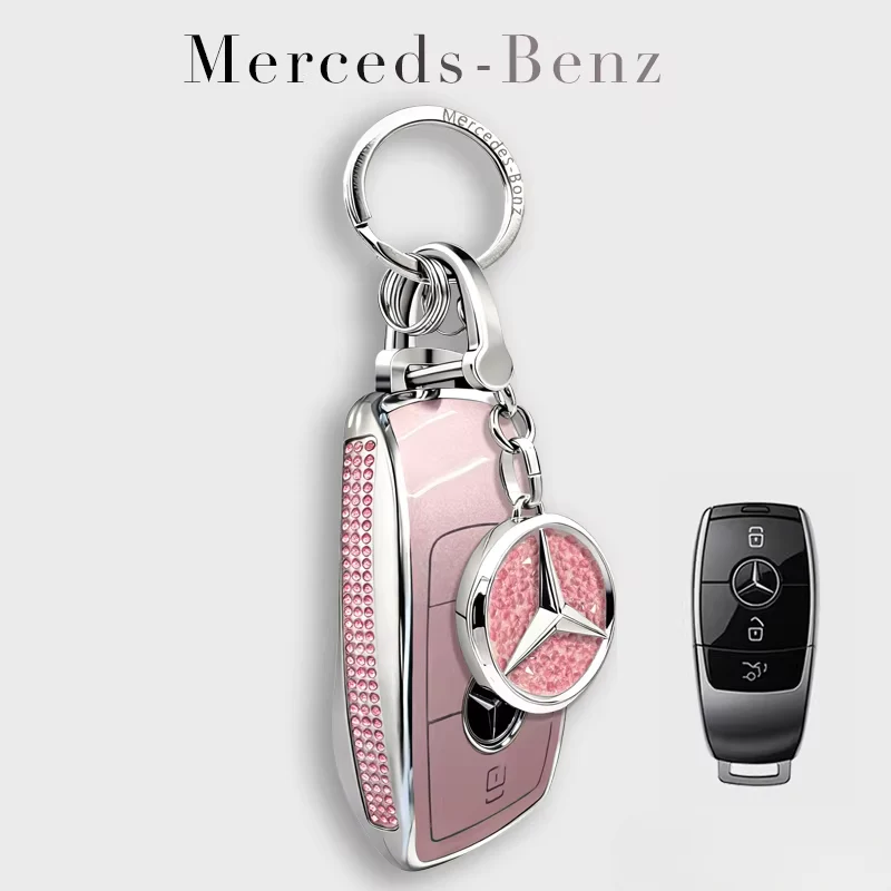 Mercedes Benz Electroplated Car Key Fob Case Cover For E300L, C260L, C200, GLB, A200L, S-Class, GLC260, GLE350, GLA - Image 7