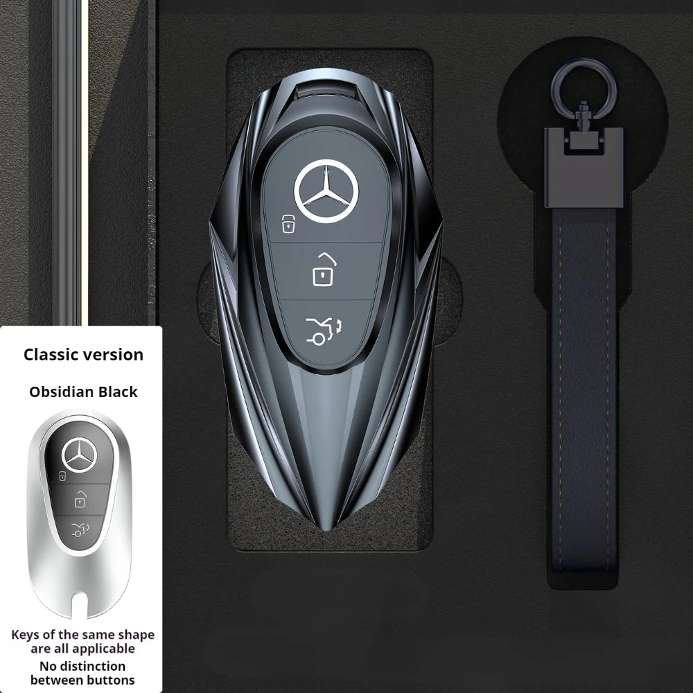 Mercedes Benz Mecha Style Zinc Alloy Car Key Fob Case Cover For Benz A, B, C, E, S, G-Class, GLA, GLB, GLC, GLE, GLS, CLA, CLS, EQC - Image 10