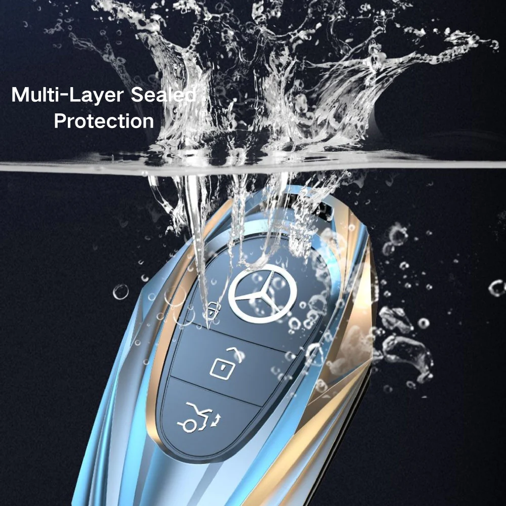 Mercedes Benz Mecha Style Zinc Alloy Car Key Fob Case Cover For Benz A, B, C, E, S, G-Class, GLA, GLB, GLC, GLE, GLS, CLA, CLS, EQC - Image 14