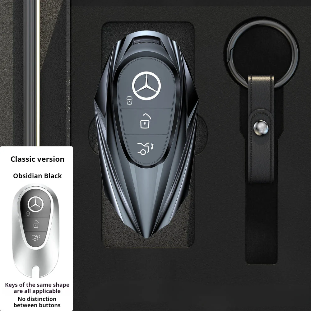 Mercedes Benz Mecha Style Zinc Alloy Car Key Fob Case Cover For Benz A, B, C, E, S, G-Class, GLA, GLB, GLC, GLE, GLS, CLA, CLS, EQC - Image 8