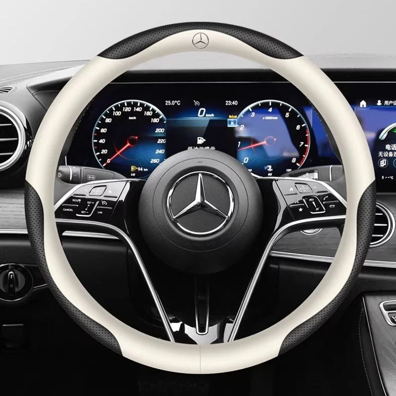 Mercedes-Benz Skin-friendly & Breathable Steering Wheel Cover For C260L, E300L, A180L, GLA/GLB, GLC, CLA