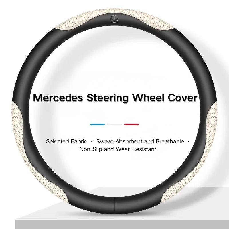 Mercedes-Benz Skin-friendly & Breathable Steering Wheel Cover For C260L, E300L, A180L, GLA/GLB, GLC, CLA - Image 11