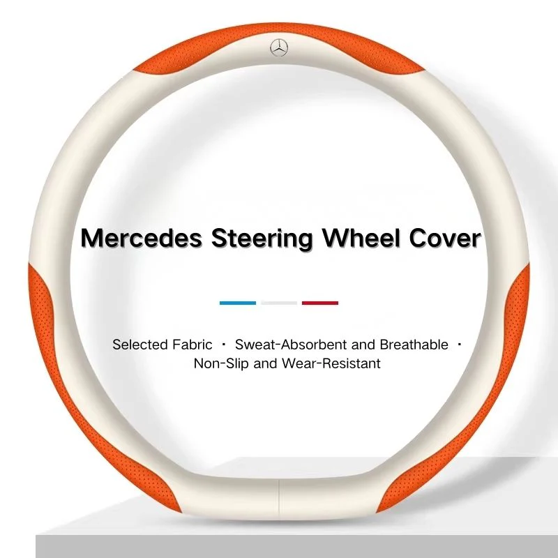 Mercedes-Benz Skin-friendly & Breathable Steering Wheel Cover For C260L, E300L, A180L, GLA/GLB, GLC, CLA - Image 13
