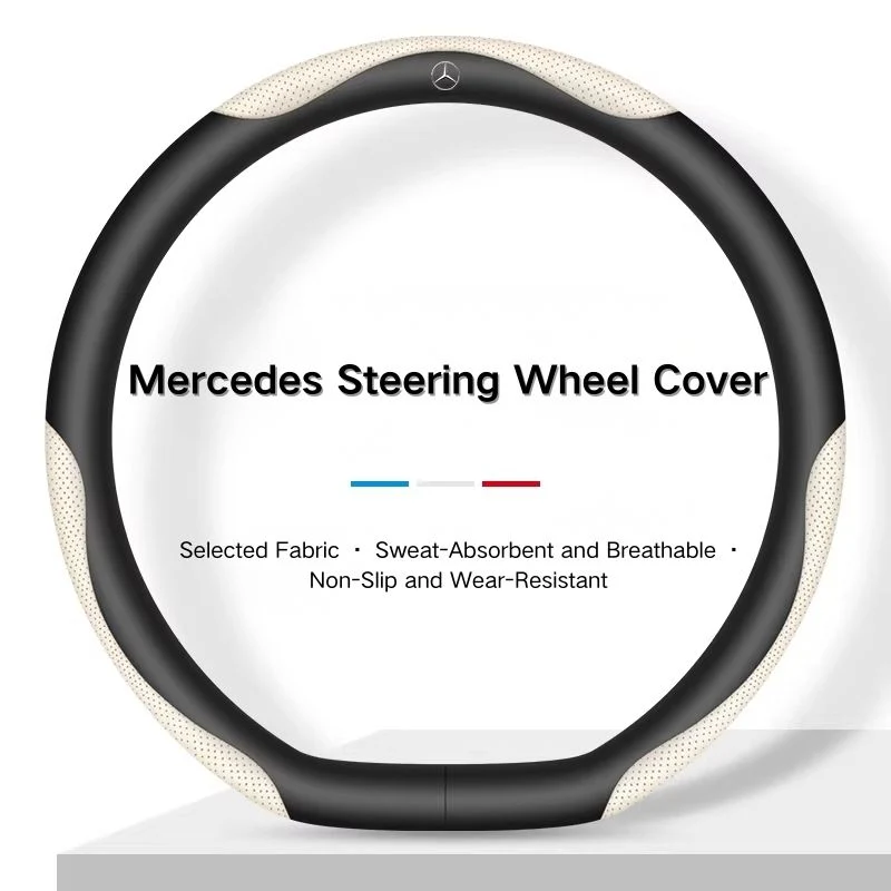 Mercedes-Benz Skin-friendly & Breathable Steering Wheel Cover For C260L, E300L, A180L, GLA/GLB, GLC, CLA - Image 16