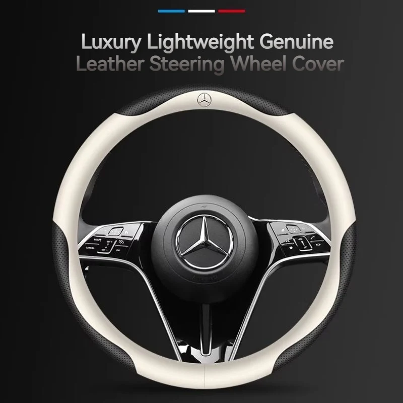 Mercedes-Benz Skin-friendly & Breathable Steering Wheel Cover For C260L, E300L, A180L, GLA/GLB, GLC, CLA - Image 4