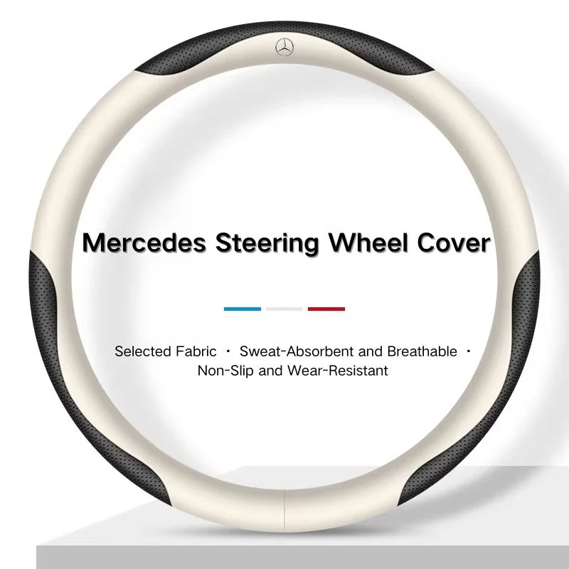 Mercedes-Benz Skin-friendly & Breathable Steering Wheel Cover For C260L, E300L, A180L, GLA/GLB, GLC, CLA - Image 5