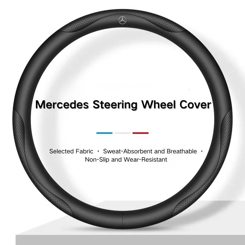 Mercedes-Benz Skin-friendly & Breathable Steering Wheel Cover For C260L, E300L, A180L, GLA/GLB, GLC, CLA - Image 8