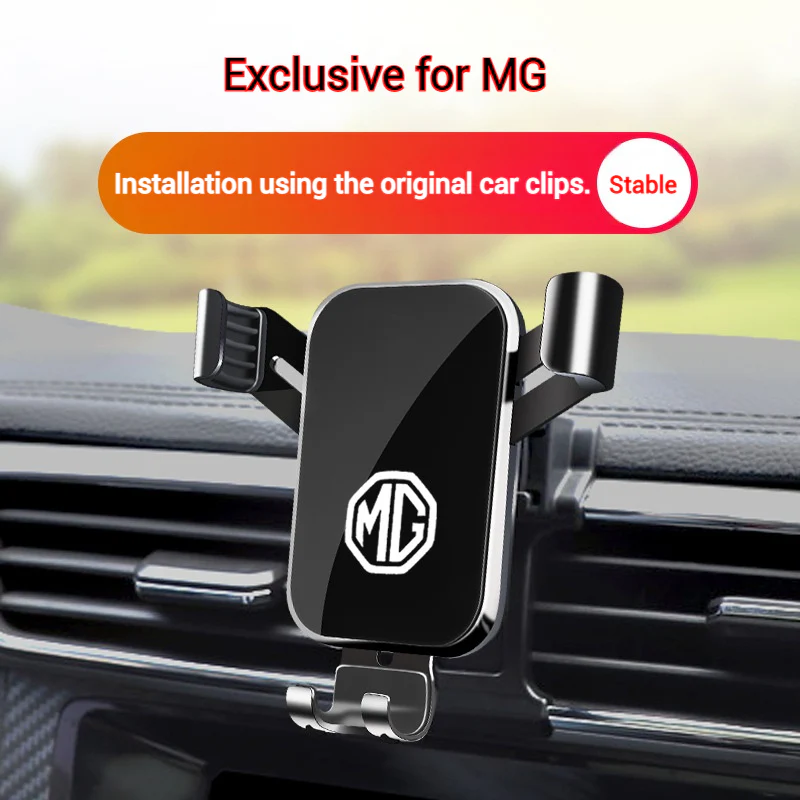 MG Aluminum Alloy + Glass Meterial Car Model-Specific Phone Mounts For ZS (2017–2024 models) - Image 2