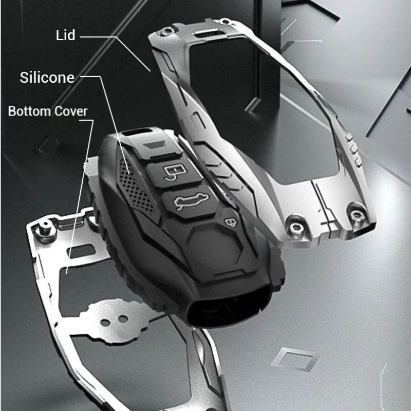 MG Mecha Style Smart Remote Control Car Key Fob Case Cover For MG5, MG6, ZST, ZS, HS - Image 4