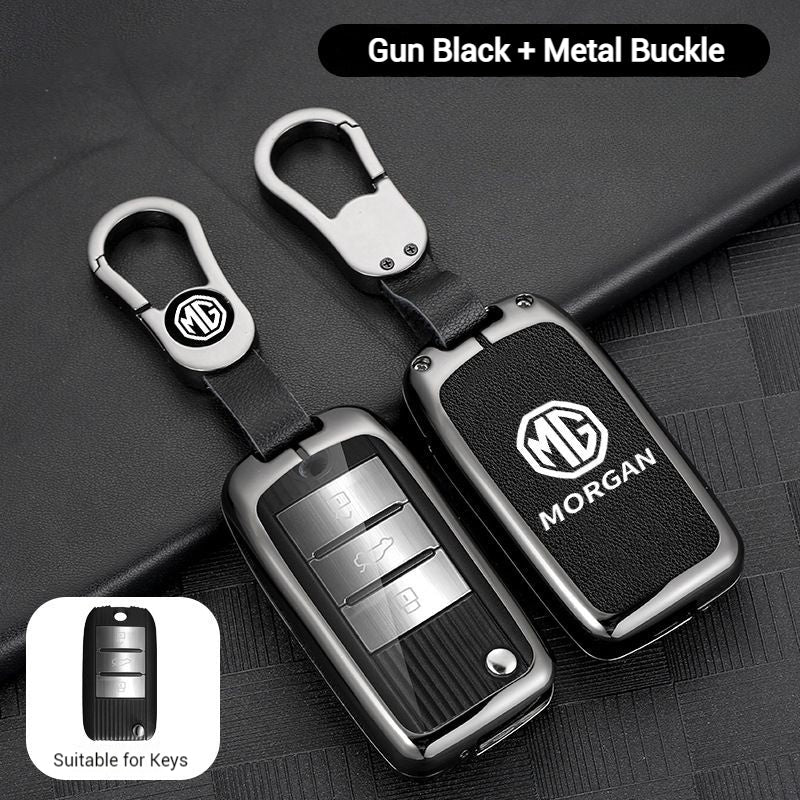 MG Zinc Alloy + PU Leather Car Key Fob Case Cover For MG3, MG5, MG6, MG7, ZST, ZS, GS, MG ONE, MG4 EV - Image 12