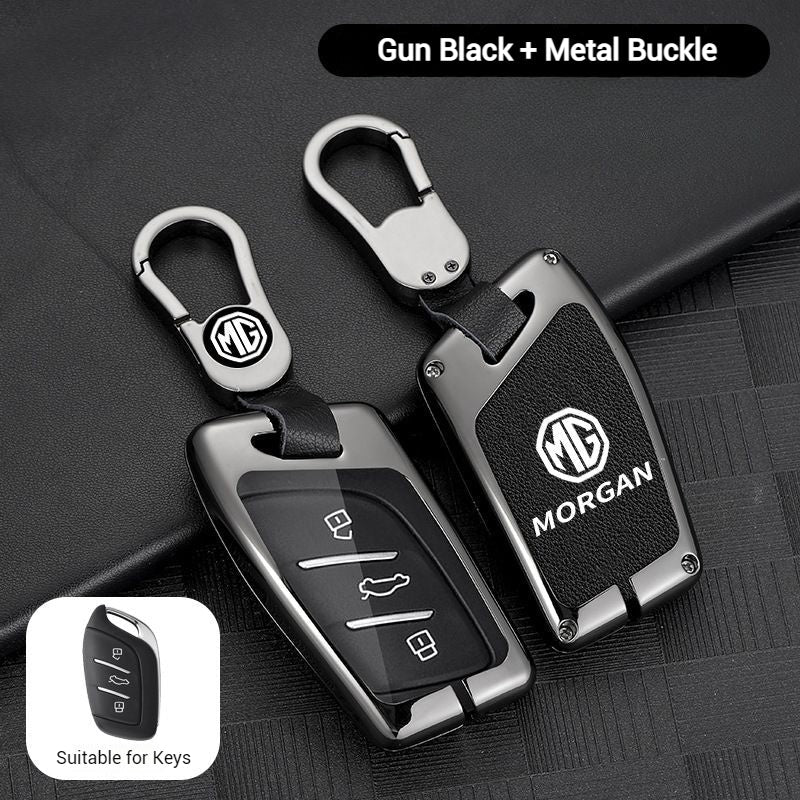 MG Zinc Alloy + PU Leather Car Key Fob Case Cover For MG3, MG5, MG6, MG7, ZST, ZS, GS, MG ONE, MG4 EV - Image 7