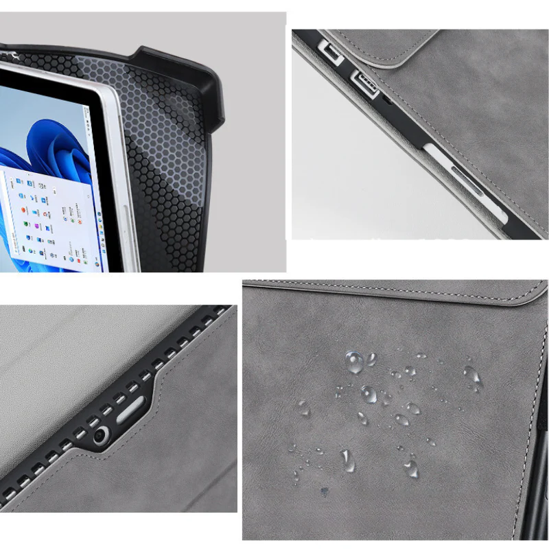 Microsoft Surface Go 1/2/3/4 Business Premium Leather Shockproof Tablet Case - Image 7