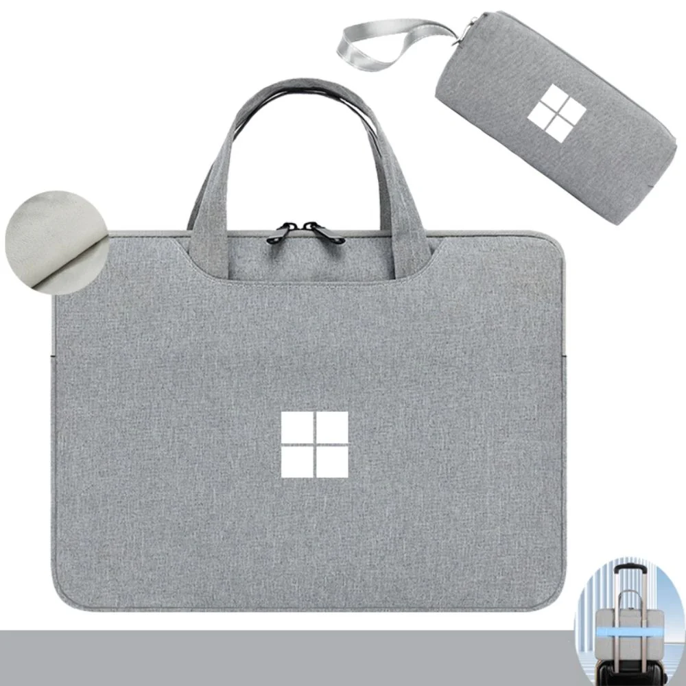 Microsoft Surface Laptop 13"/ 13.8"/15" Business Plush Shockproof Carry Sleeve / Protective Bag With Power Bank Bag - Image 10