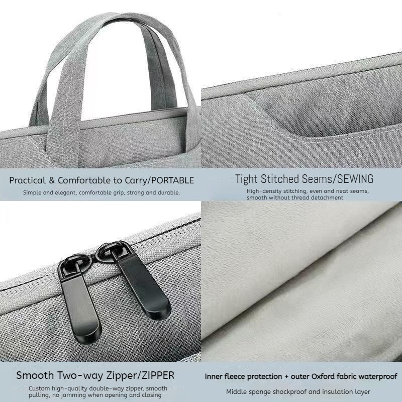 Microsoft Surface Laptop 13"/ 13.8"/15" Business Plush Shockproof Carry Sleeve / Protective Bag With Power Bank Bag - Image 5