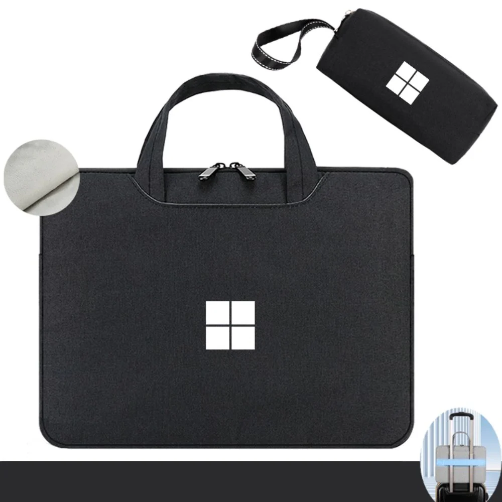 Microsoft Surface Laptop 13"/ 13.8"/15" Business Plush Shockproof Carry Sleeve / Protective Bag With Power Bank Bag - Image 6