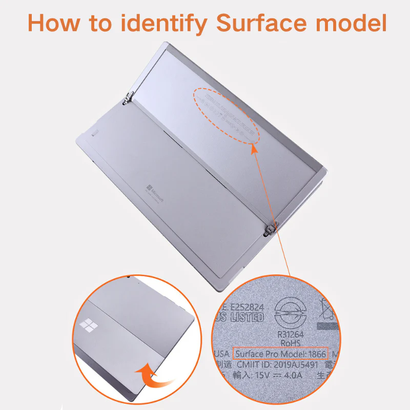 Microsoft Surface Pro 4/5/6/7 - PU Leather Foldable Stand Case - Image 7