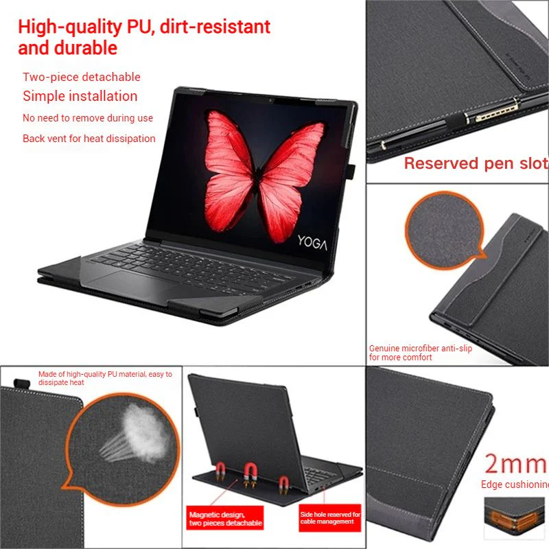 Microsoft Surface Laptop 7 13.8" - Business PU Leather Case with Shockproof Protection & Heat Dissipation - Image 7