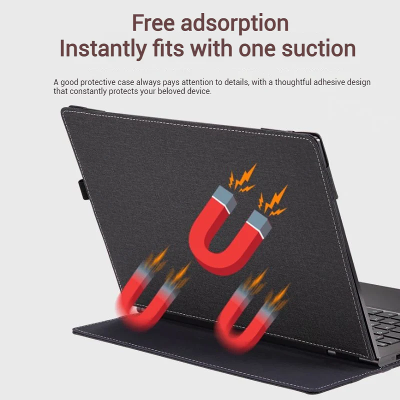 Microsoft Surface Laptop 7 13.8" - Business PU Leather Case with Shockproof Protection & Heat Dissipation - Image 8