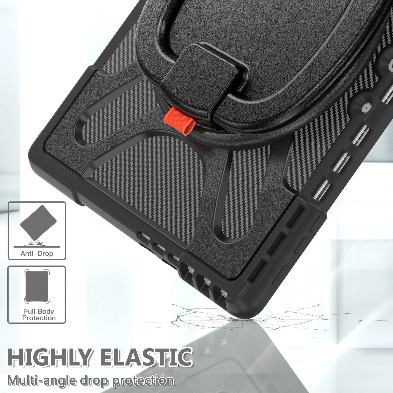 Microsoft Surface Pro 10/11 - 360 Degree Rotate Shockproof Heavy Duty Tough Stand Case Cover With Pen Holder - Image 8