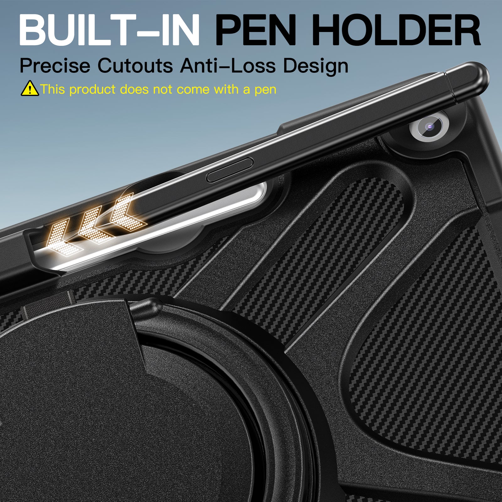Microsoft Surface Pro 12 (2025) - 360 Degree Rotate Shockproof Heavy Duty Tough Stand Case Cover With Pen Holder - Image 10