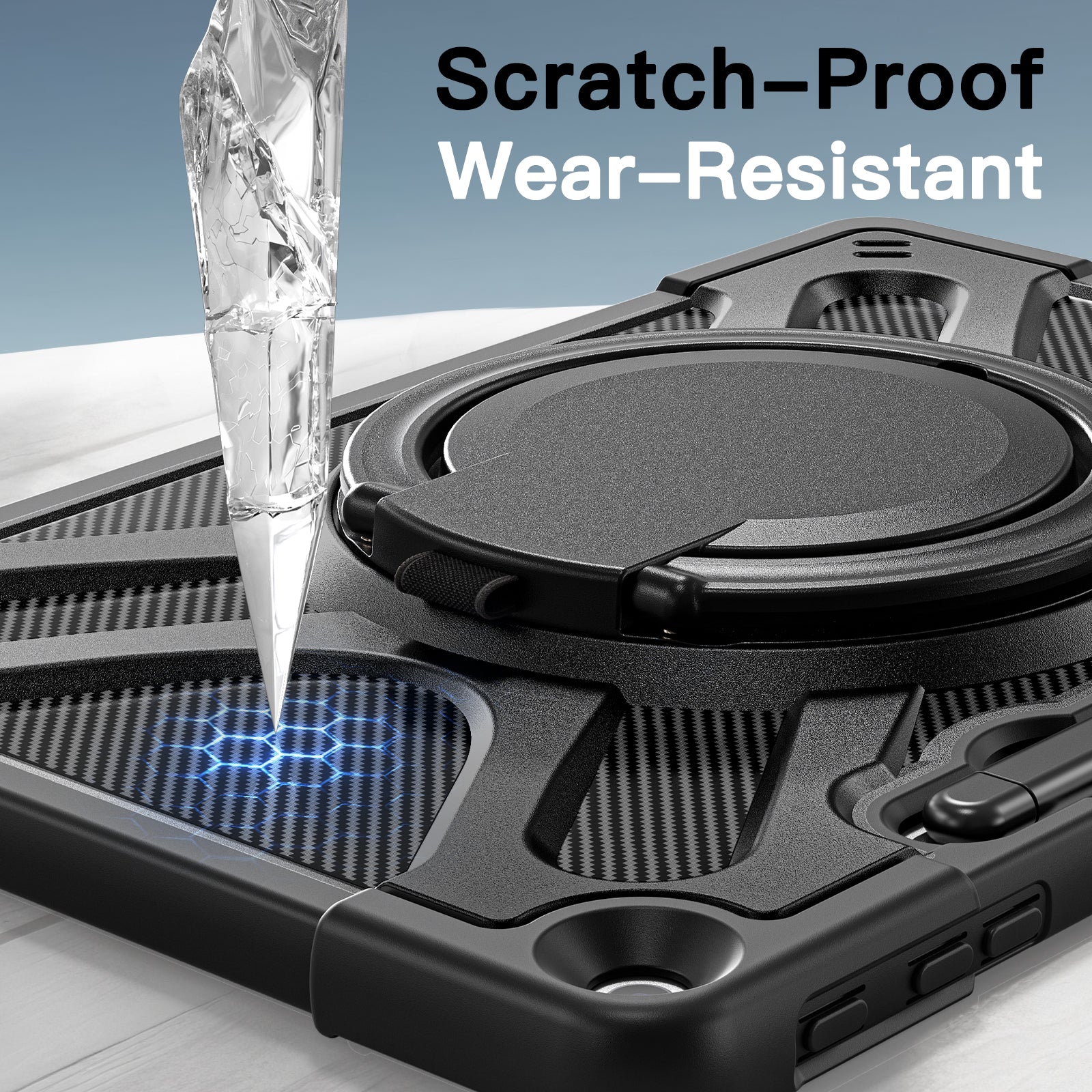Microsoft Surface Pro 12 (2025) - 360 Degree Rotate Shockproof Heavy Duty Tough Stand Case Cover With Pen Holder - Image 7
