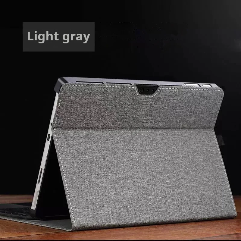 Microsoft Surface Pro 4/5/6/7 - Business Slim Folding PU Leather Hard Back Shell - Image 10