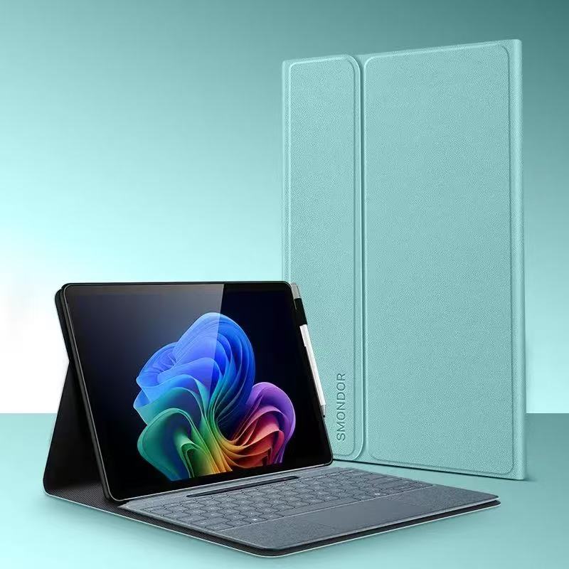 Microsoft Surface Pro 12 (2025) - Slim & Lightweight Leather Magnetic Buckle Case - Image 8