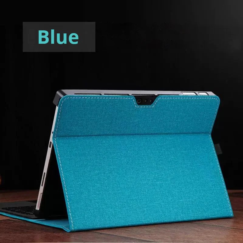 Microsoft Surface Pro 4/5/6/7 - Business Slim Folding PU Leather Hard Back Shell - Image 5