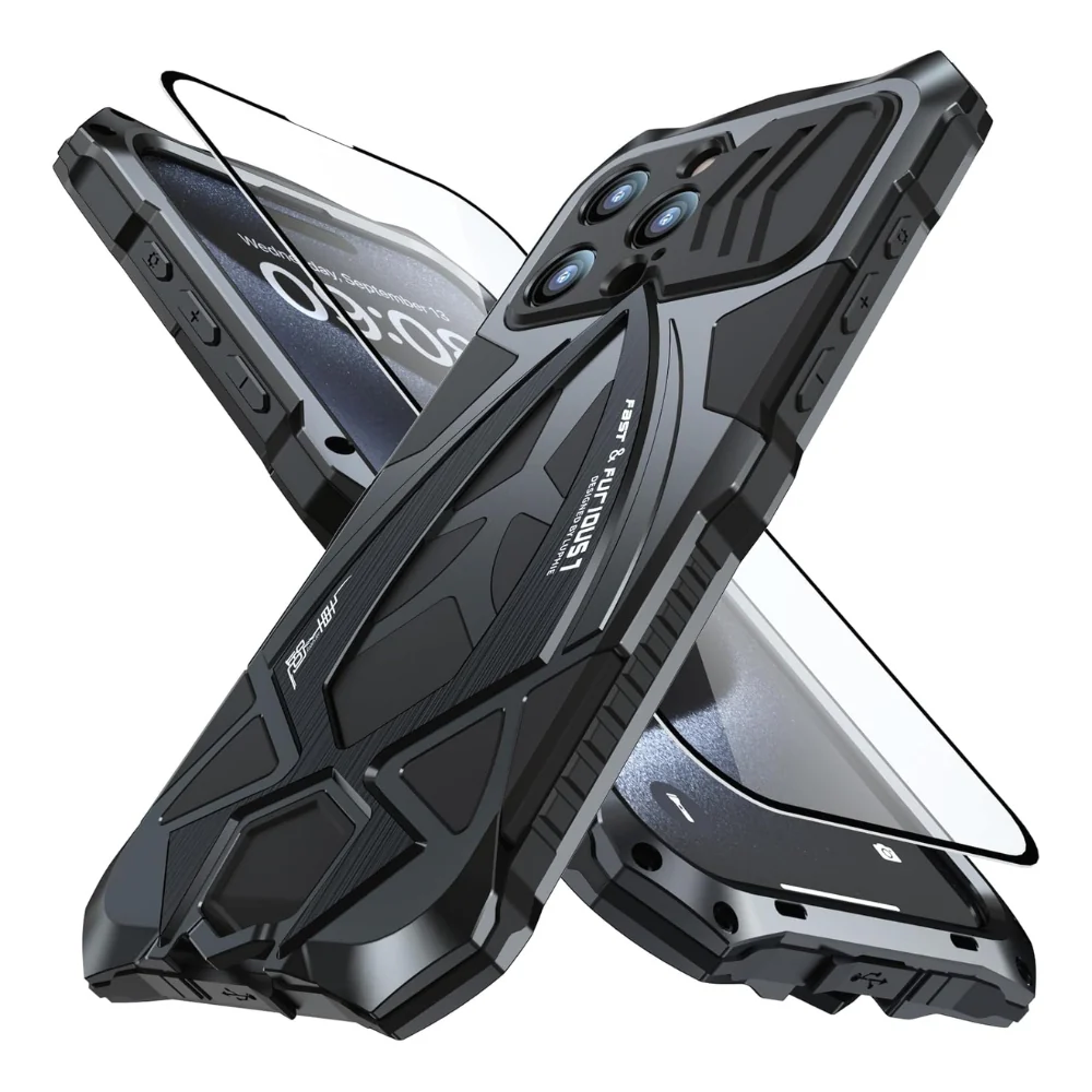 [Military-Grade Protection] [Metal Frame Bumper] Apple iPhone 17 Pro Max - Heavy Duty Shockproof Series Phone Case - Image 2