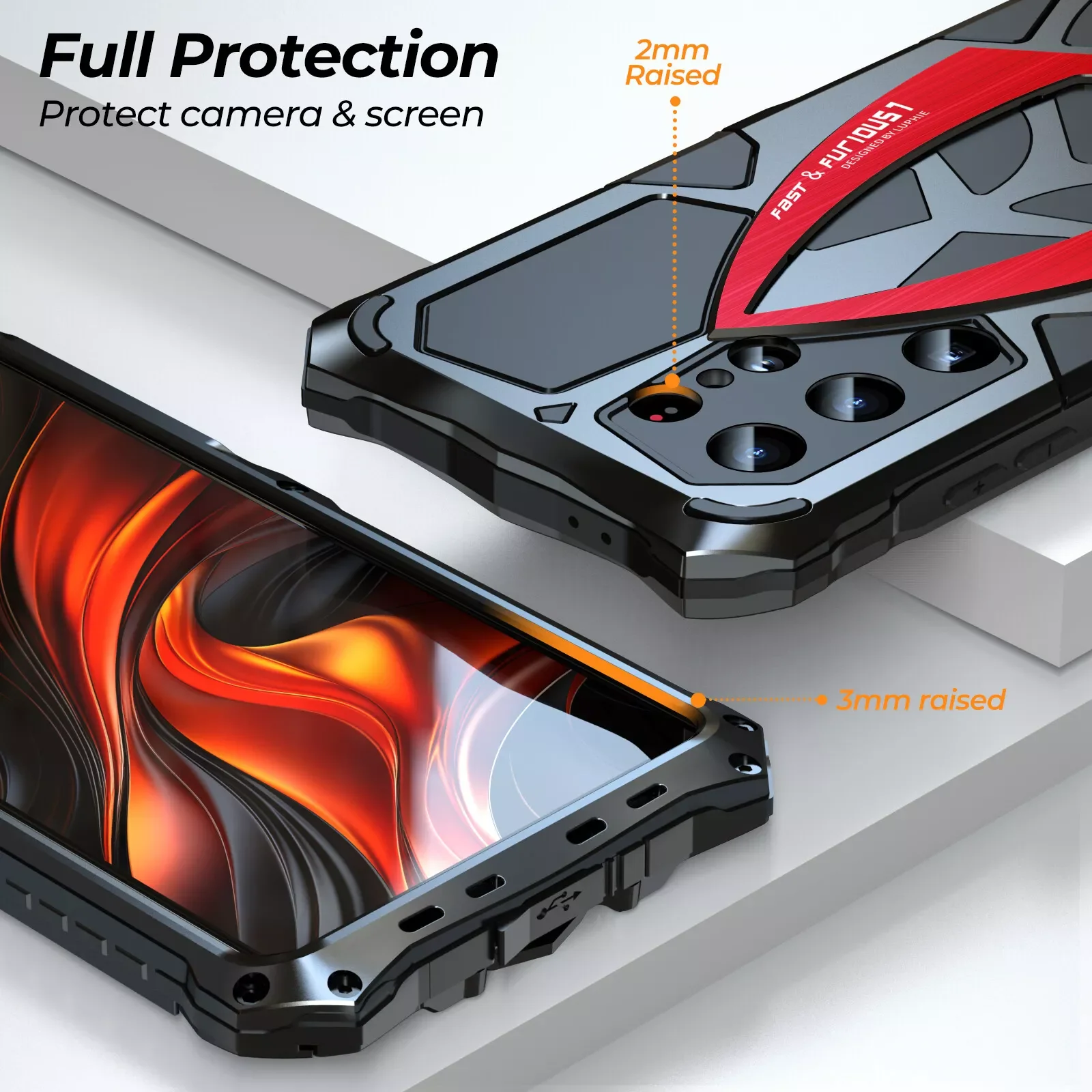 [Military-Grade Protection] [Metal Frame Bumper] Samsung Galaxy S24 Ultra - Heavy Duty Shockproof Series Phone Case - Image 7