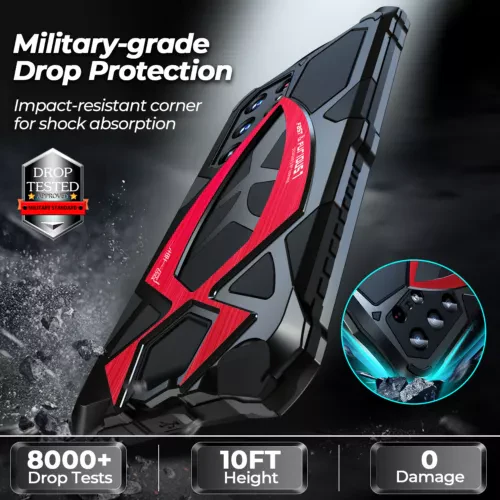 [Military-Grade Protection] [Metal Frame Bumper] Samsung Galaxy S24 Ultra - Heavy Duty Shockproof Series Phone Case - Image 9