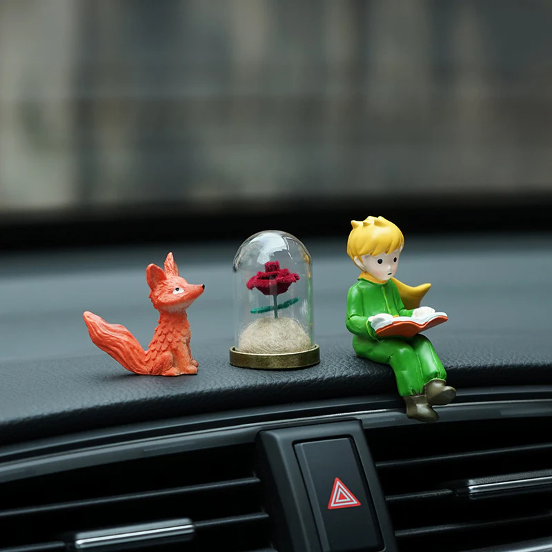 Mini Little Prince Car Dashboard Ornament Set – Cute Healing Style Interior Decoration Gift - Image 8