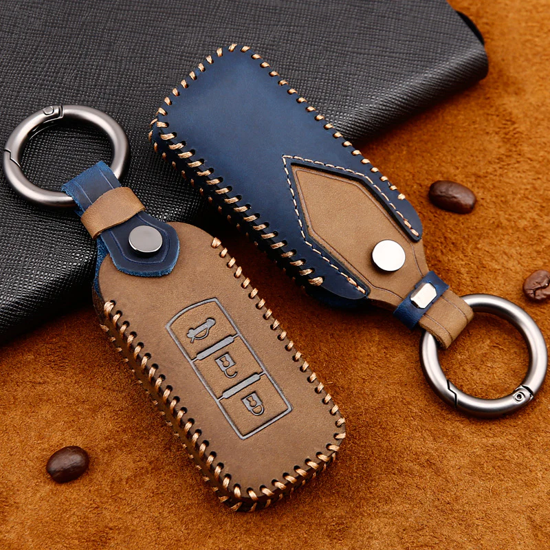 Mitsubishi Genuine Leather Full Protection Smart Key Fob Case Cover For Outlander, ASX, Pajero Sport, Eclipse Cross - Image 5